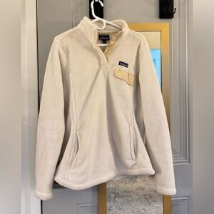 Patagonia White Button Fleece | Size Women’s XL